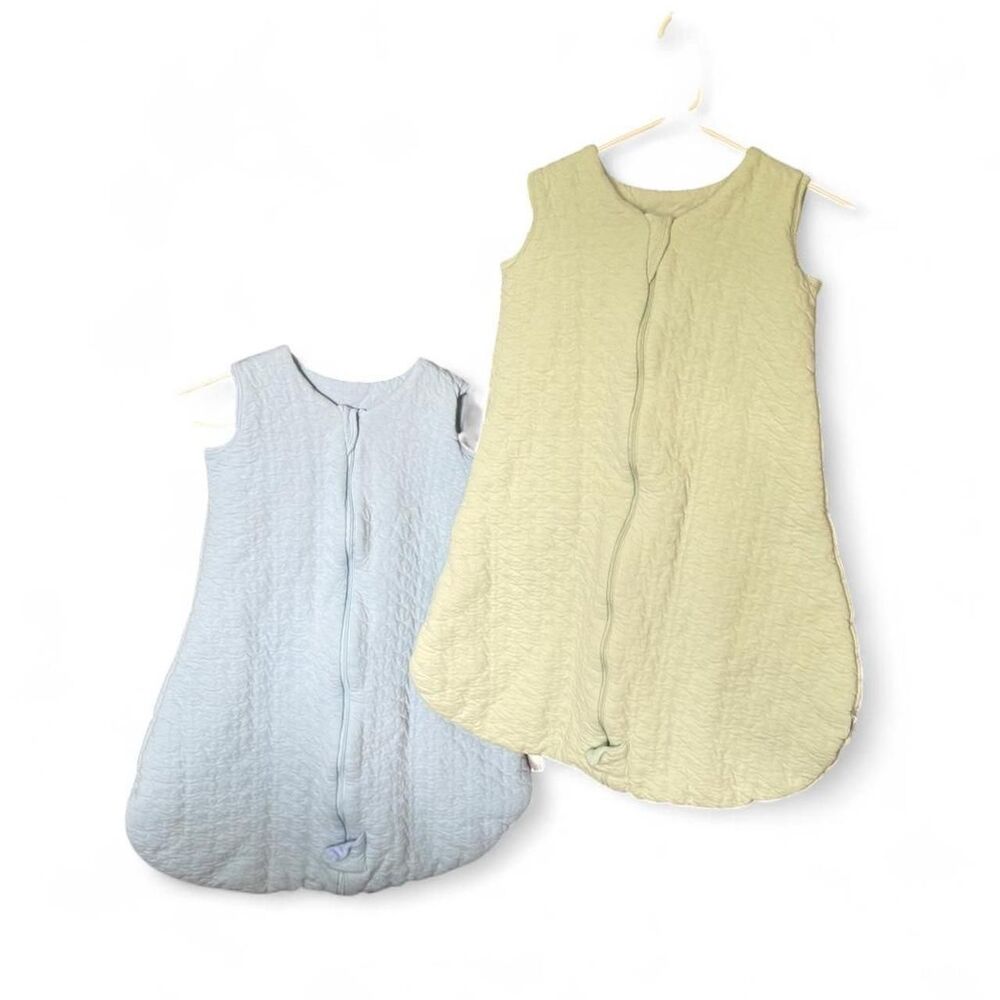 Unnivoll Sleep Sacks 18-24 Months XL 100% Cotton Blue & Green Set/ Bundle of 2.